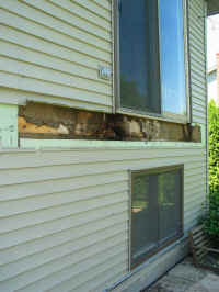 The rot that greeted us upon removing the ledger