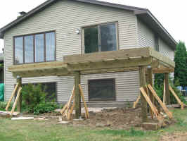 Joists and Beams in place