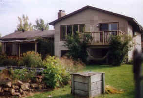 The back of the house