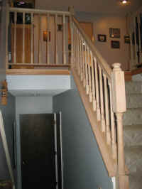 Completed railing- pre-finishing